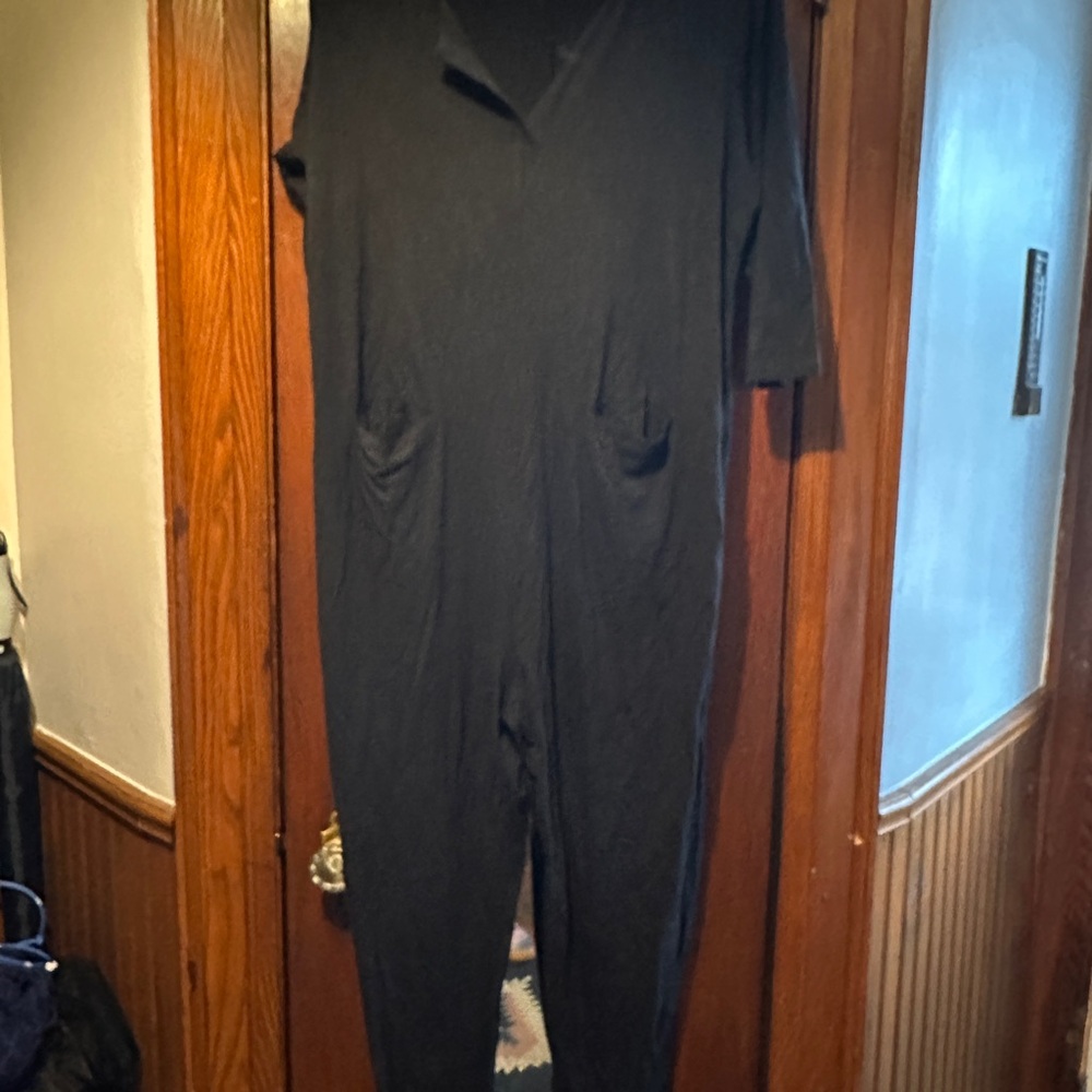 Smash & Tess 3/4 Sleeve Black Women's Jumpsuit